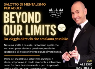 Locandina Beyond Our Limits Torino, spettacolo di mentalismo con Alessio Rastrelli ad Aula 44 il 30 ottobre 2026